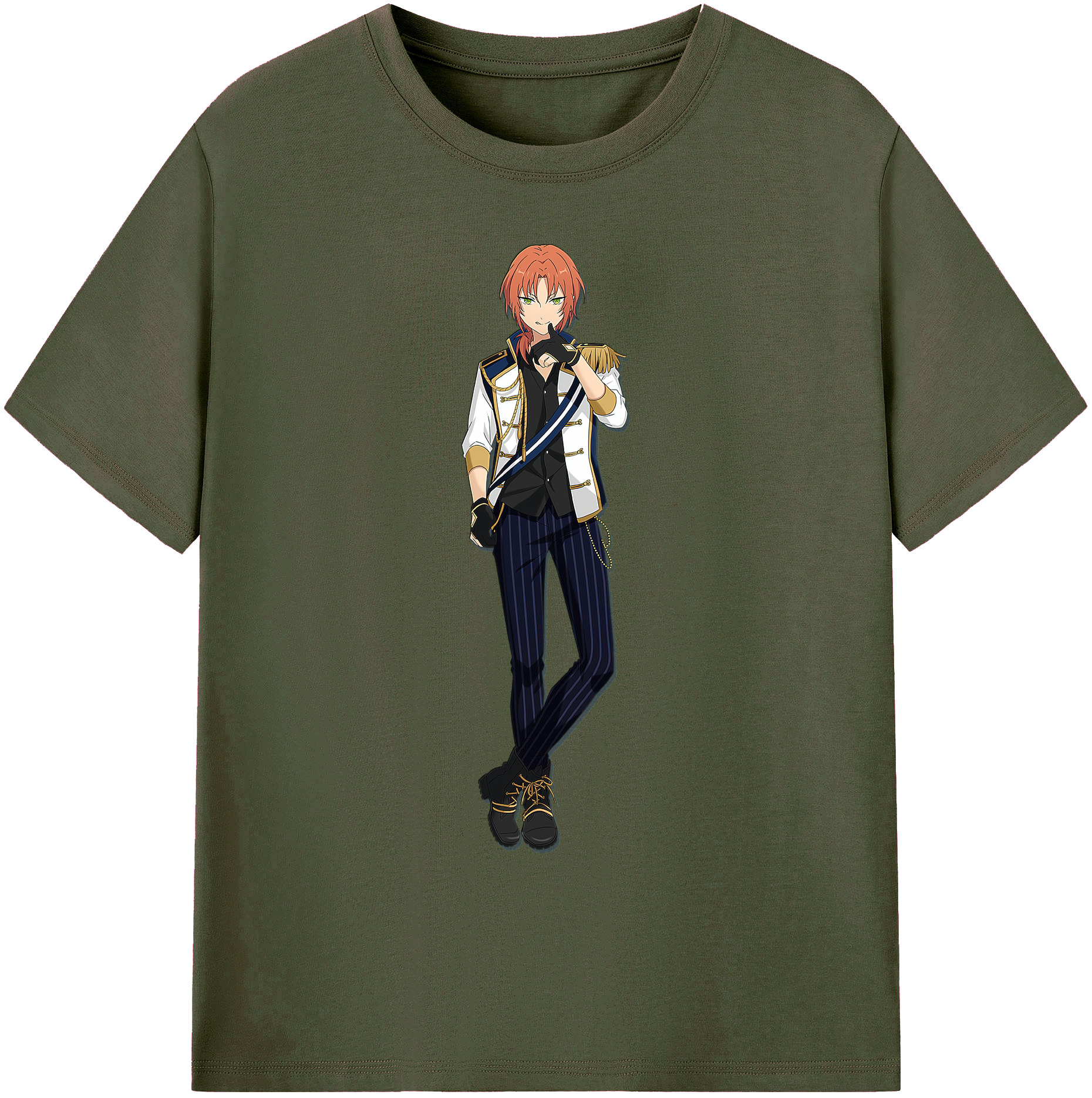 （画像用） あんさんぶるスターズ! Ensemble Stars 綿100％ メンズ半袖Tシャツ｜肌触りやわらか＆通気性